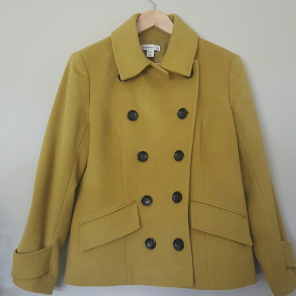 petite mustard coat